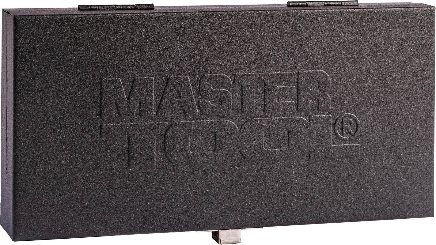 Набір інструментів MASTERTOOL PROFI ¼" 45 шт 4-13 мм телескопічна тріскачка CrV50BV30 металевий кейс 78-2045 view 9