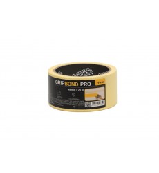 Стрічка малярна універсальна MASTERTOOL GripBond Pro 48 мм×20 м жовта 79-9928