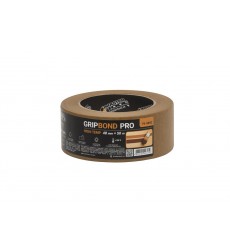 Стрічка малярна високотемпературна MASTERTOOL GripBond Pro High-Temp 48 мм×50 м коричнева 79-9892