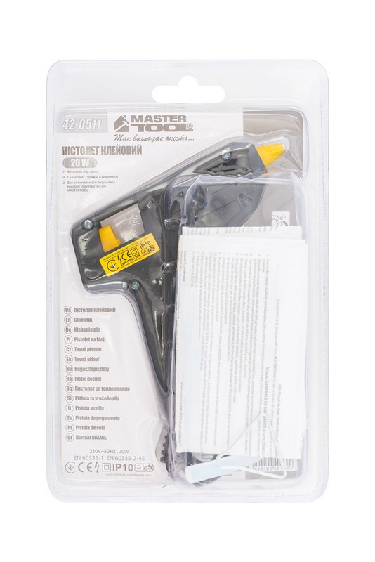 Пістолет клейовий MASTERTOOL Ø 7.2 мм 20 Вт/220 В/50 Гц 5-7 г/хв 42-0511 view 4
