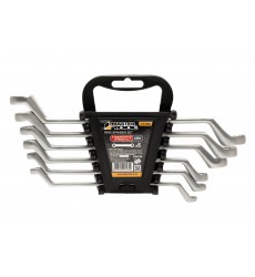 Ключі накидні MASTERTOOL SATIN FINISH набір 6 шт (6–17 мм) CrV DIN 838 72-3106