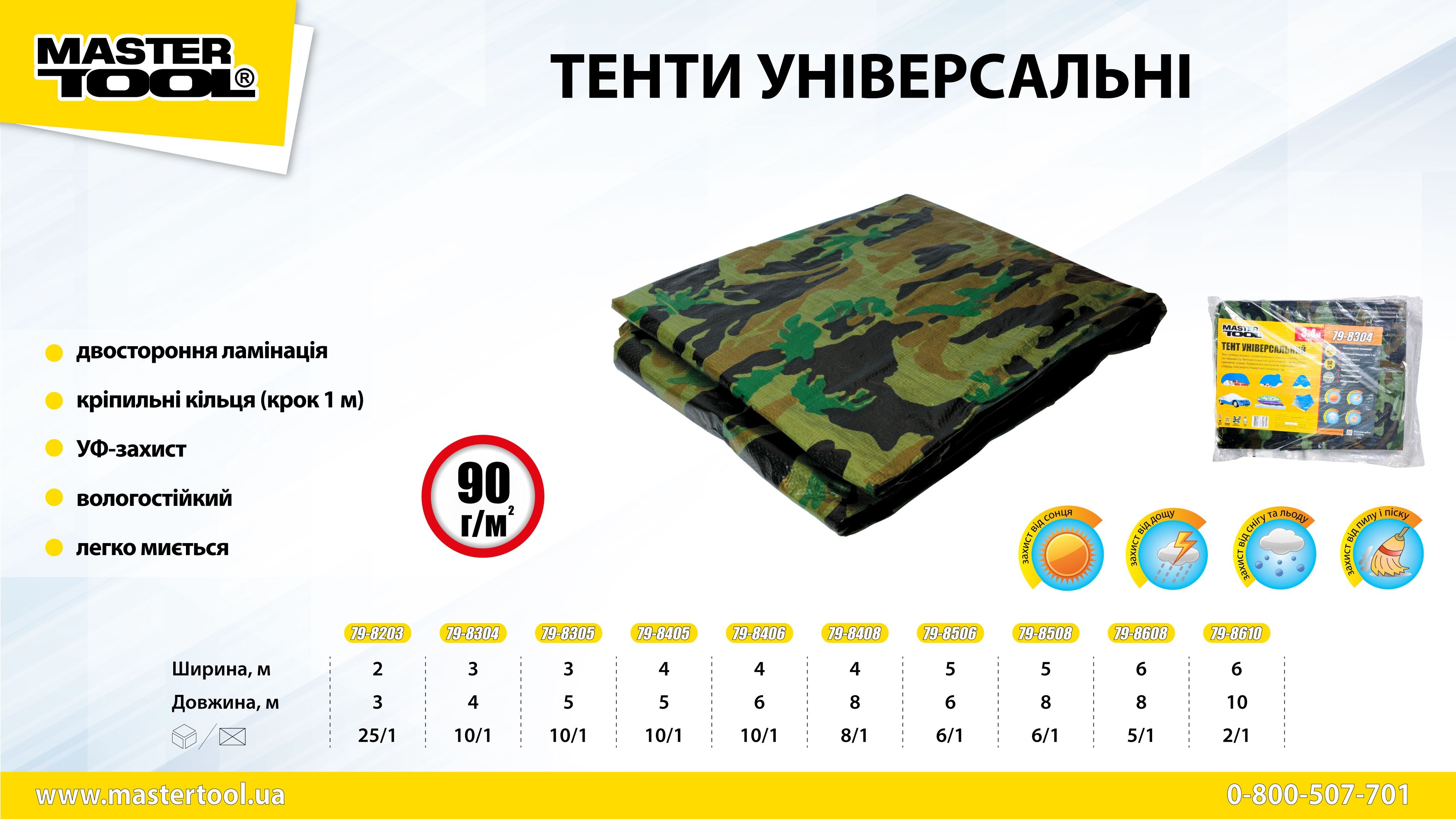 Тент камуфляж, 90 г/м2